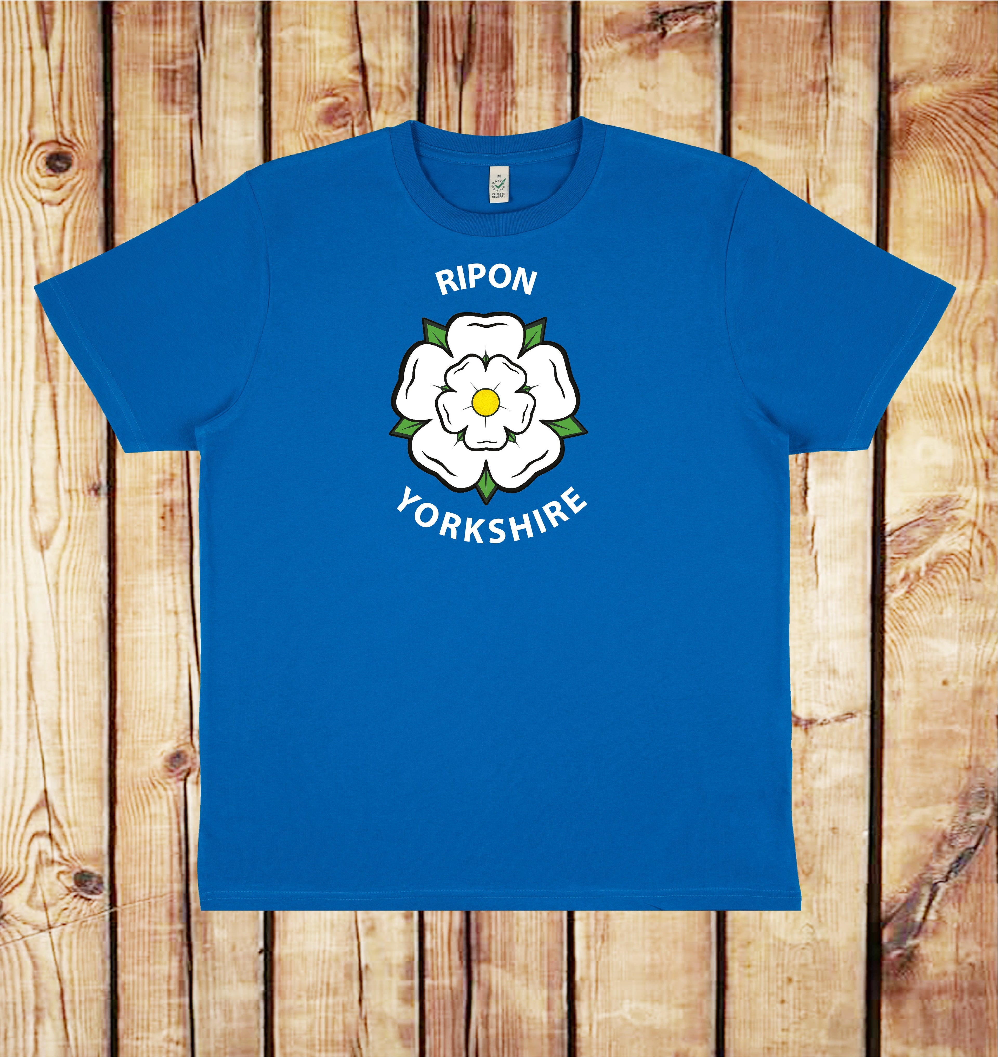 Yorkshire Rose Ripon Blue Tee
